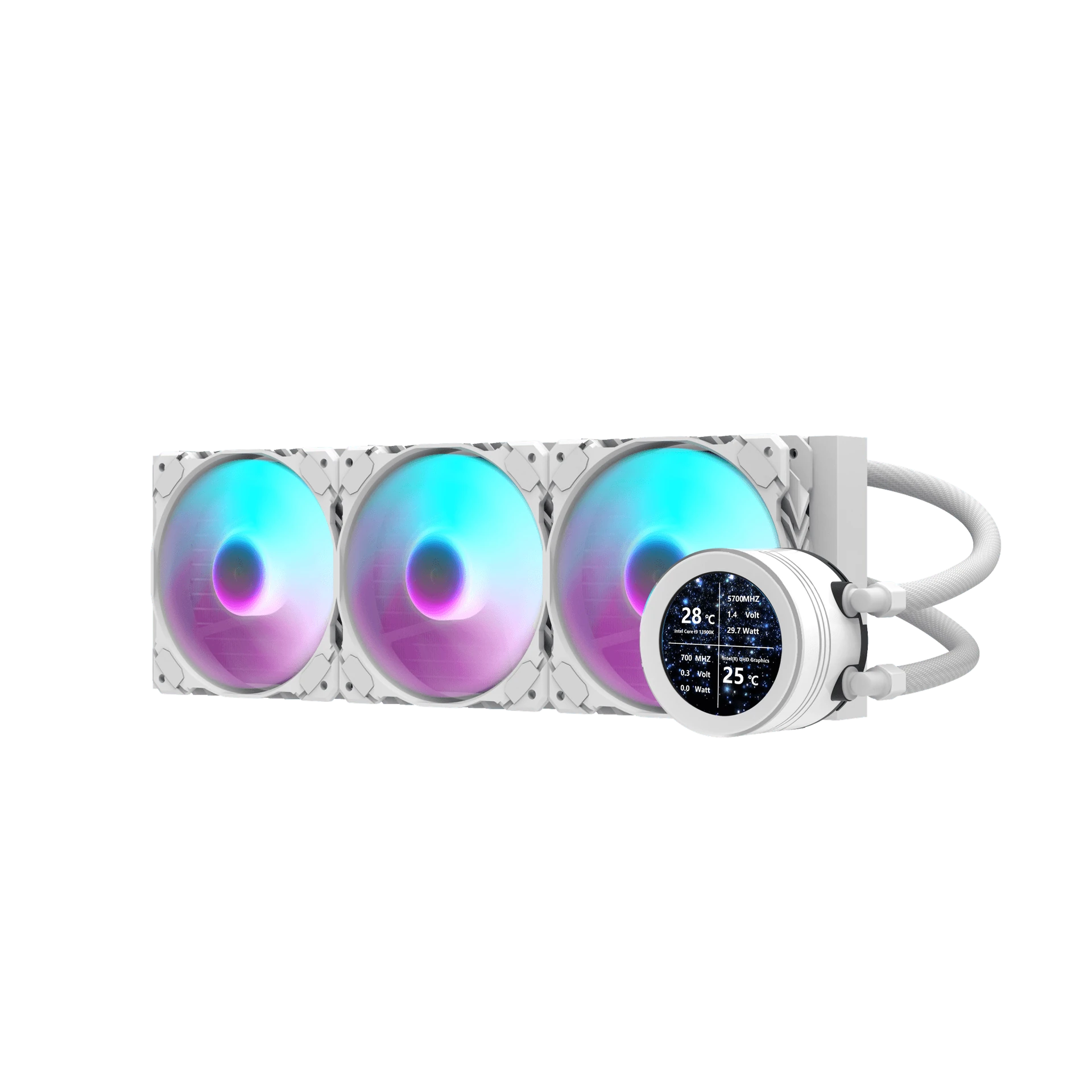 Refrigeración líquida darkFlash DN360S blanca