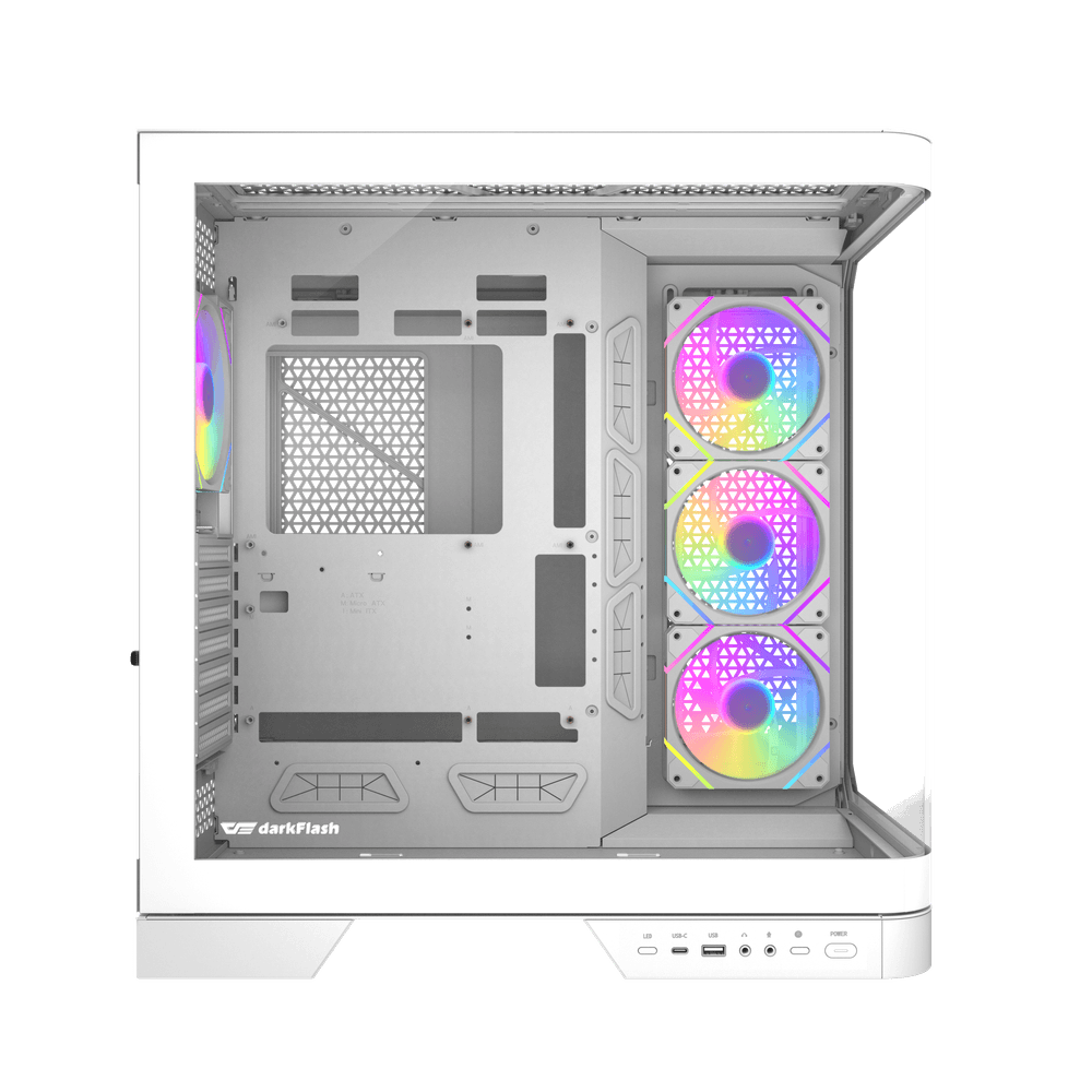 Espacio interior de la DY570 blanca para radiador