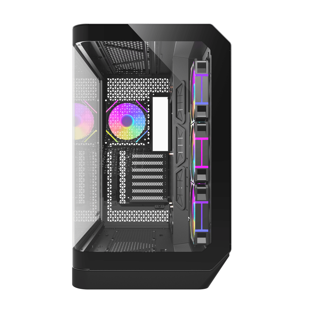 Interior de la darkFlash DY570 negra