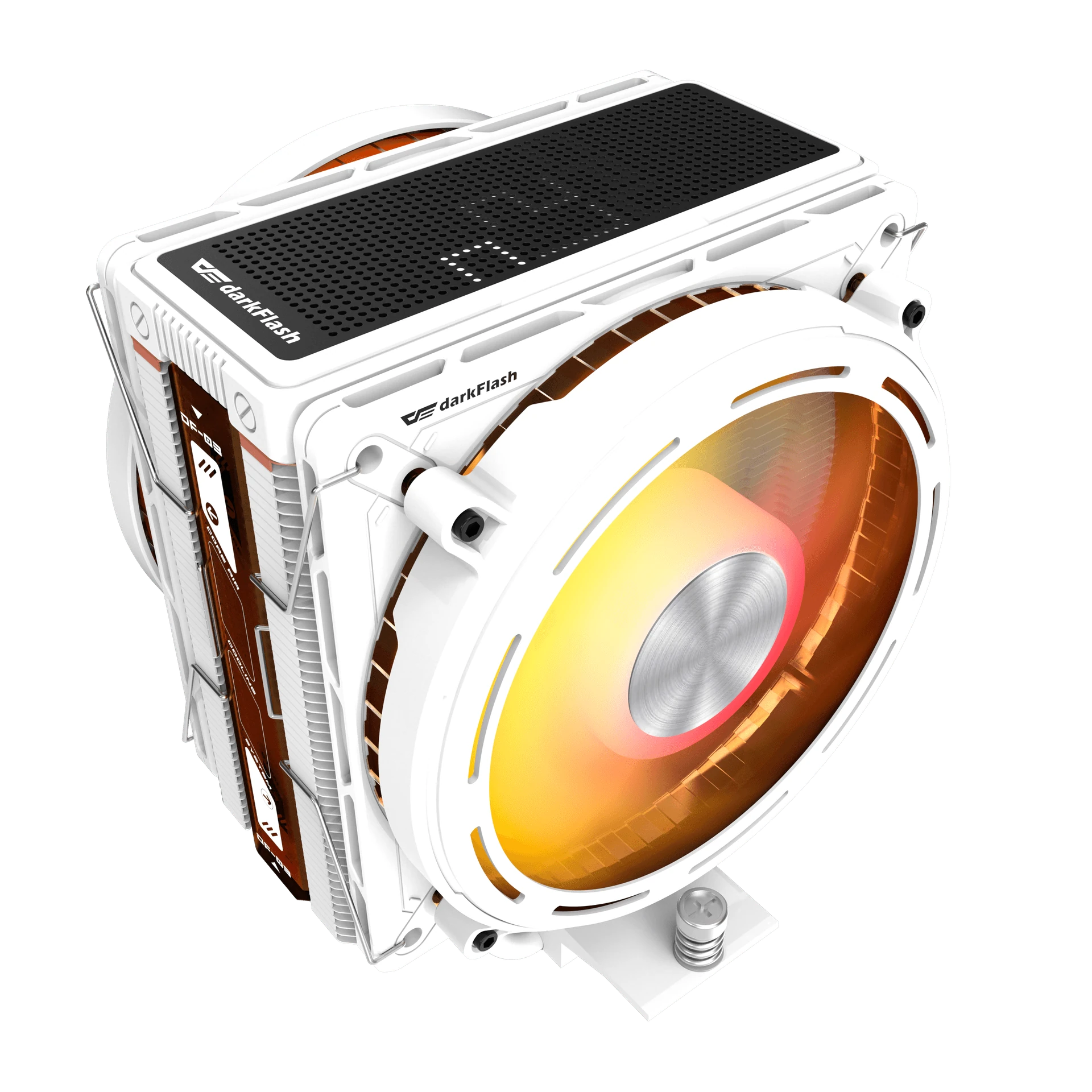Disipador darkFlash EXPLORE E400 PLUS blanco con doble ventilador