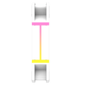 Color: Blanco | Perfil lateral del ventilador darkFlash DM12 Pro blanco.