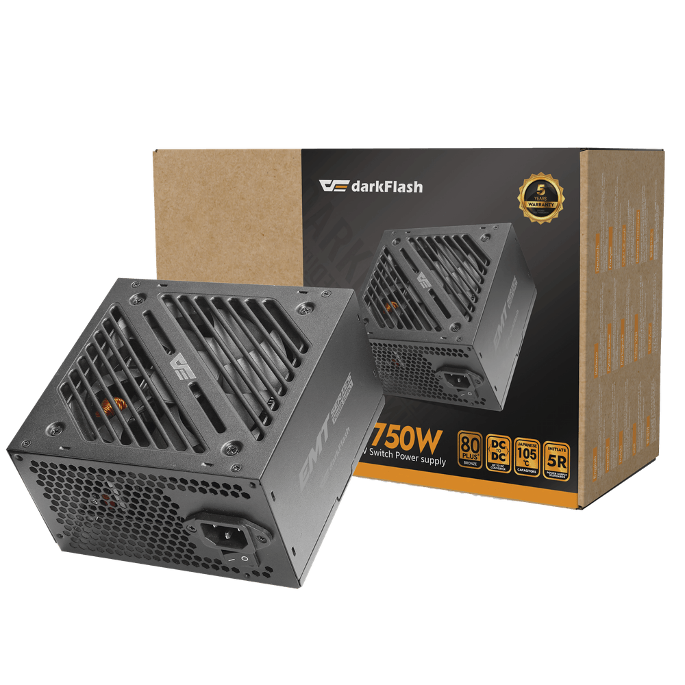 Fonte de alimentação darkFlash EMT 750W 80 Plus Bronze