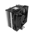 Disipador darkFlash Ellsworth S31 Pro negro: vista frontal oblicua del ventilador ARGB.