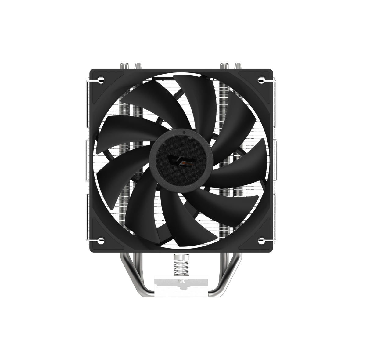 Disipador darkFlash Ellsworth S31 Pro negro: vista frontal del conjunto.