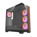 darkFlash DS900W Wood ATX · Boîtier PC noir