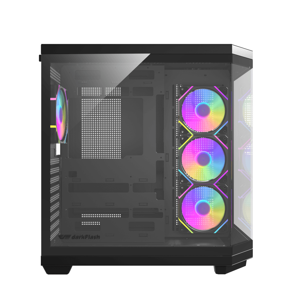 darkFlash DQX80 ATX · Boîtier panoramique noir