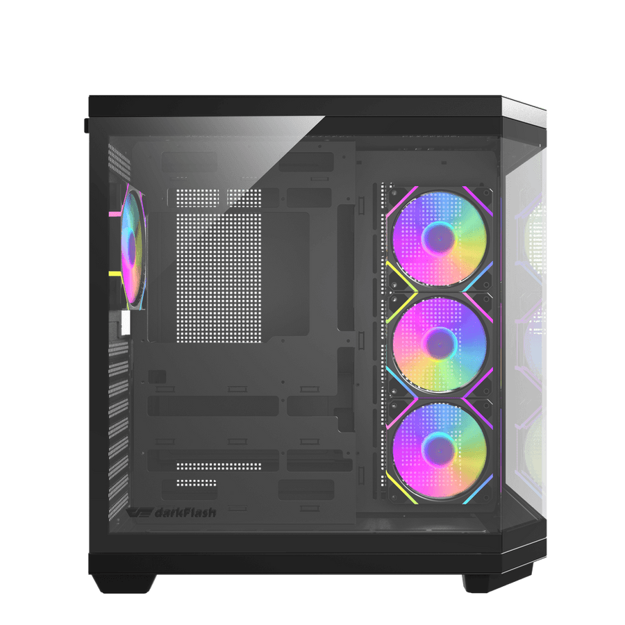 darkFlash DQX80 ATX · Caja panorámica negra