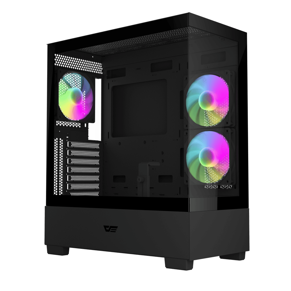 darkFlash DS500 RGB M-ATX · Caja de PC negra