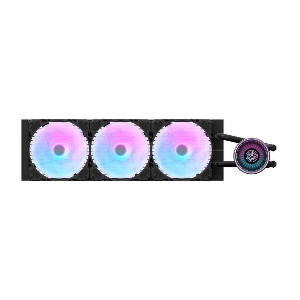 Radiador y ventiladores de la Nebula DN360 negra